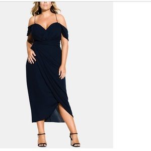 City Chic Max Entwine Trendy Plus Tulip Hem Midi